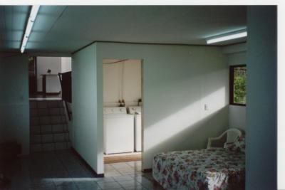 downstairs